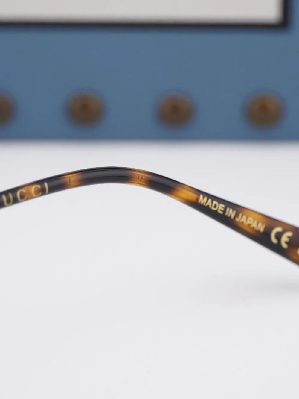 Gucci GG1851OA 007 Round Eyeglasses 50mm - Brown / Gold
